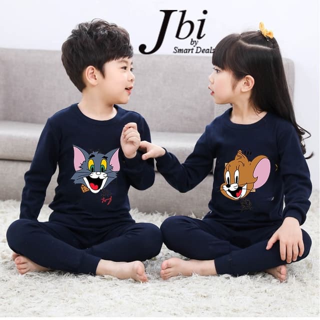 JBI kids navy blue nightsuit